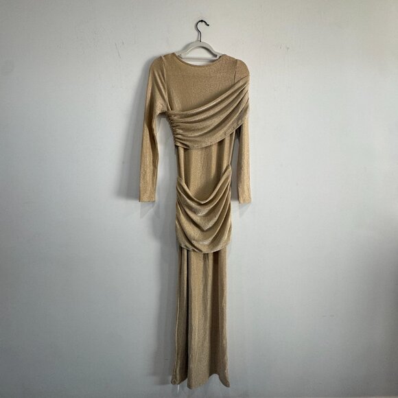 Commense Elegant Pleated Purl Dress NWT, Size M - Picture 8 of 14
